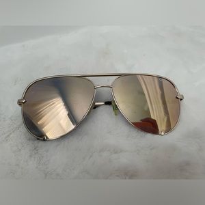 QUAY Rose Gold Aviators
